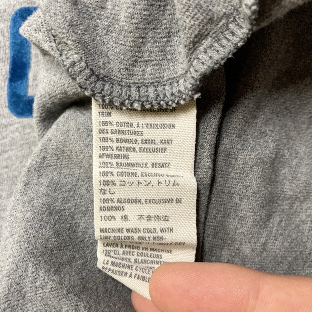 Y2K Abercrombie & Fitch Muscle T-Shirt Mens 2XL Single Stitch Raised Velvet Logo - Picture 7 of 7